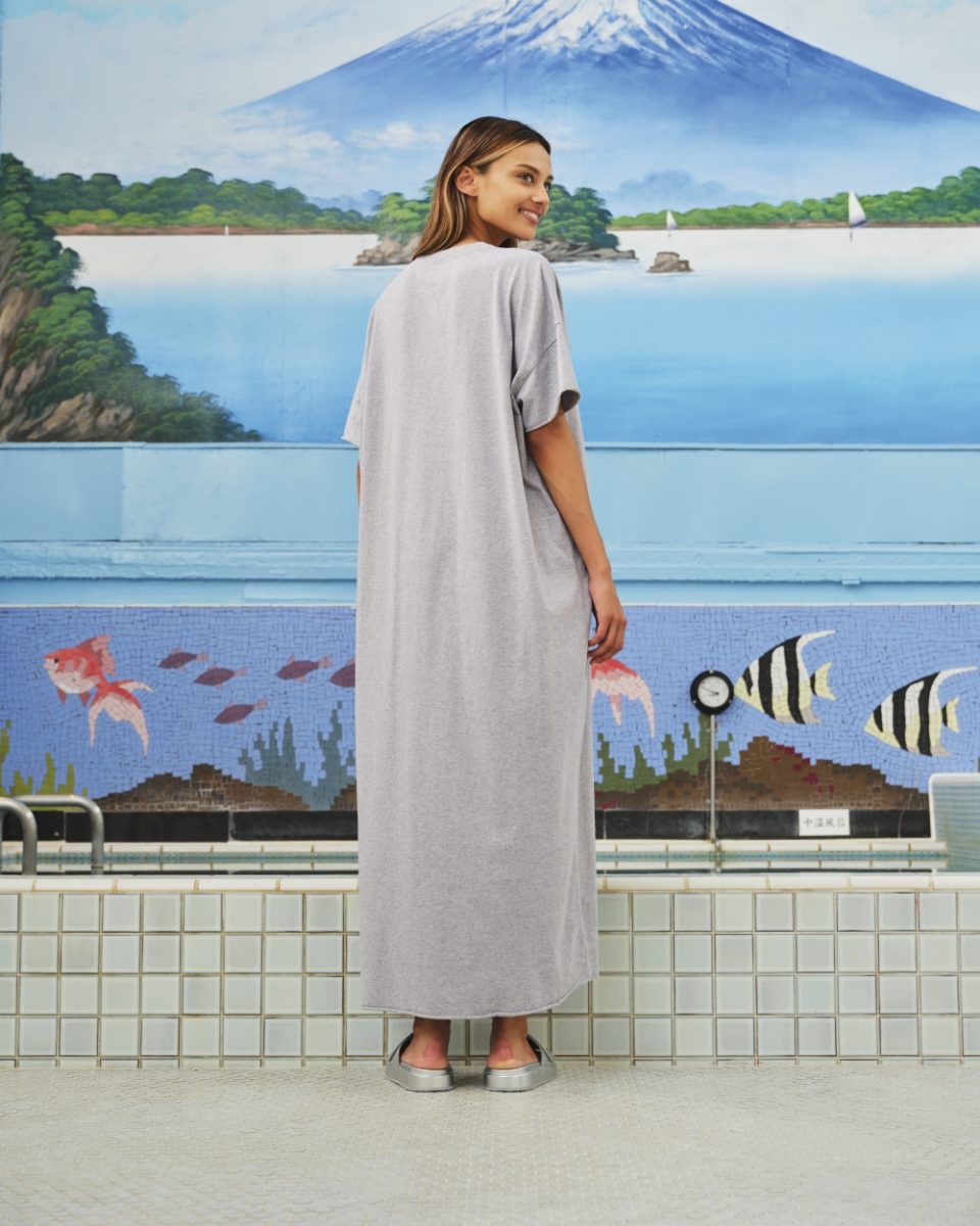 SEA ME HAPPY GIGI DRESS GREY MELANGE - S. LABELS