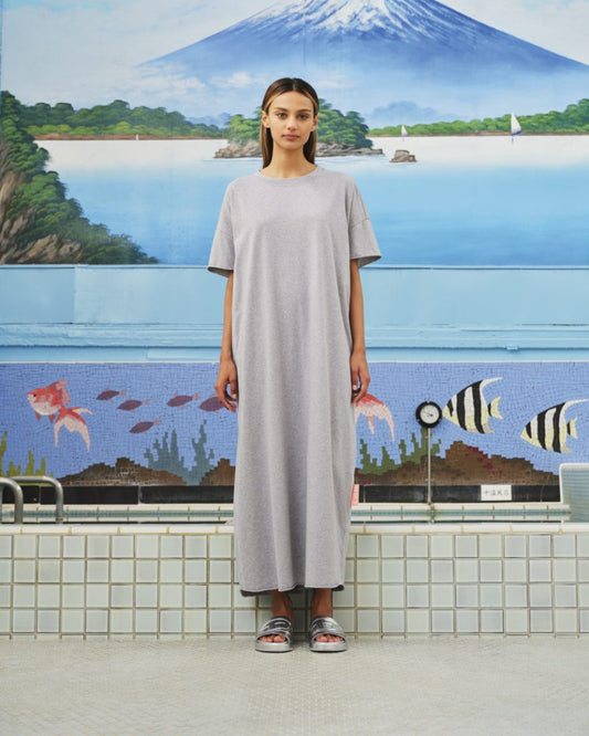 SEA ME HAPPY GIGI DRESS GREY MELANGE