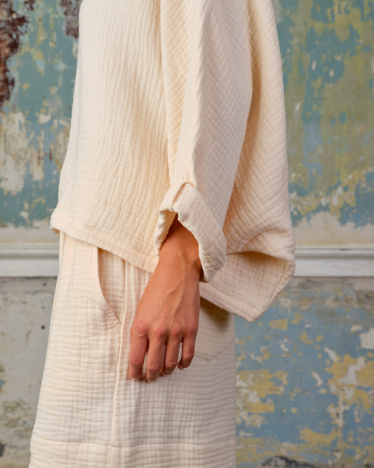 SEA ME HAPPY MEHARI TOP CREAM - S. LABELS