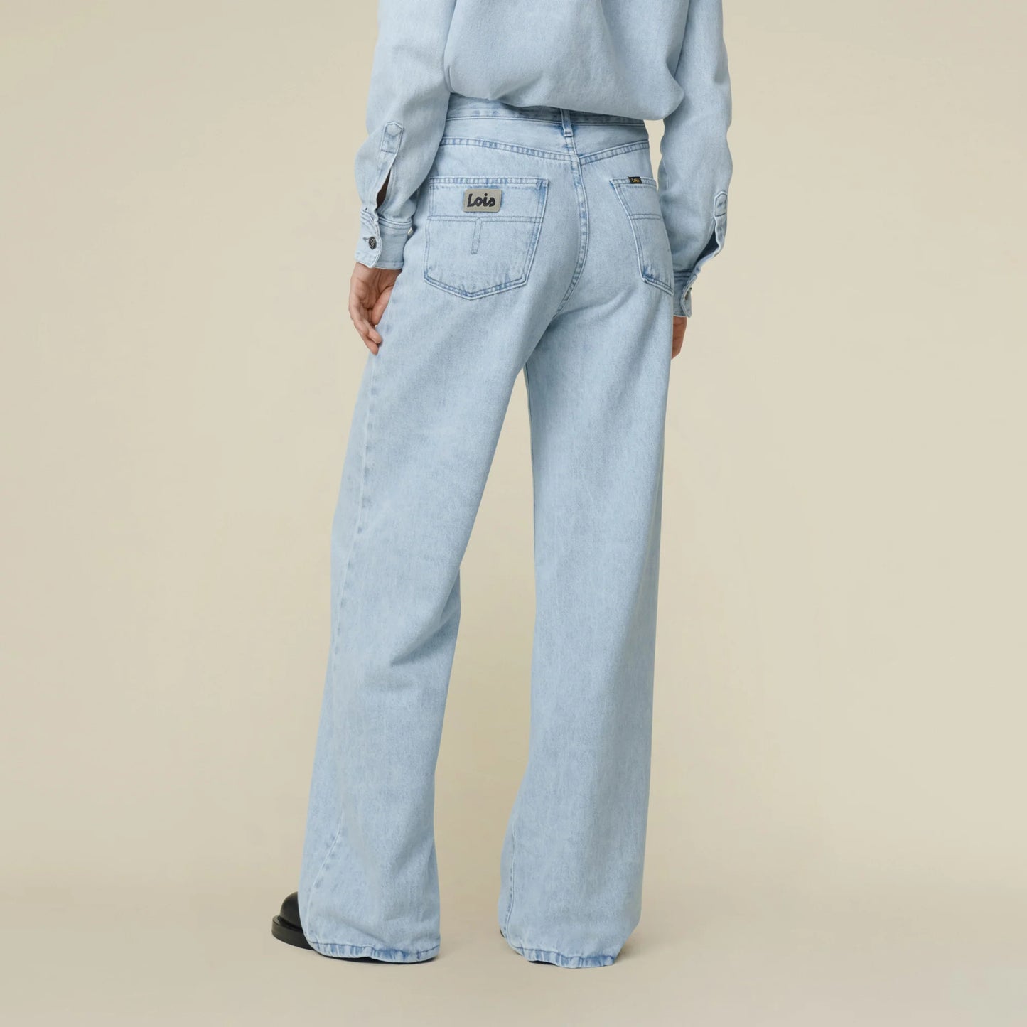 LOIS SKATER LOOSE SNOW BLEACHED - S. LABELS