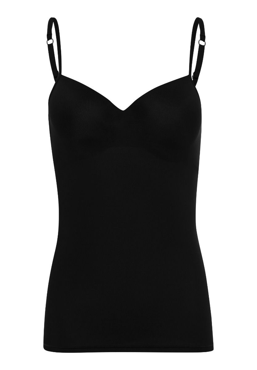 HANRO ALLURE PADDED BRA TOP BLACK - S. LABELS