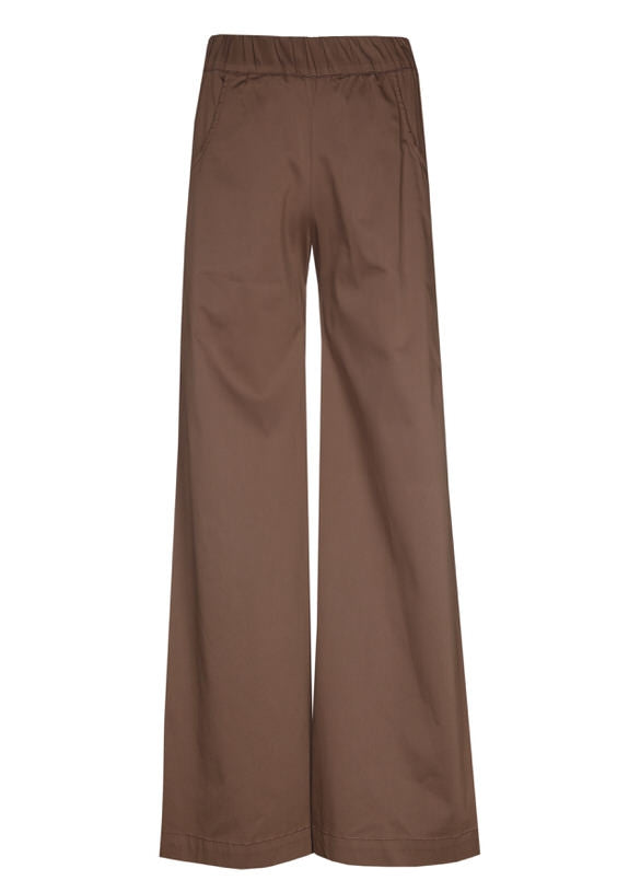 SEA ME HAPPY WOODY PANTS PAPERSTRETCH DARK CHOCOLATE BROWN