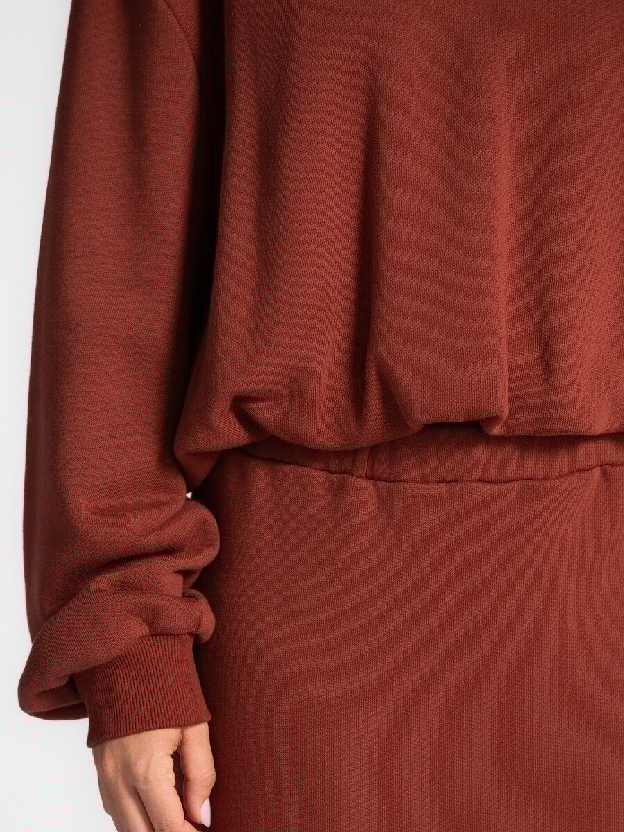 LES SOEURS BALLOON SWEATER METZ BORDEAUX