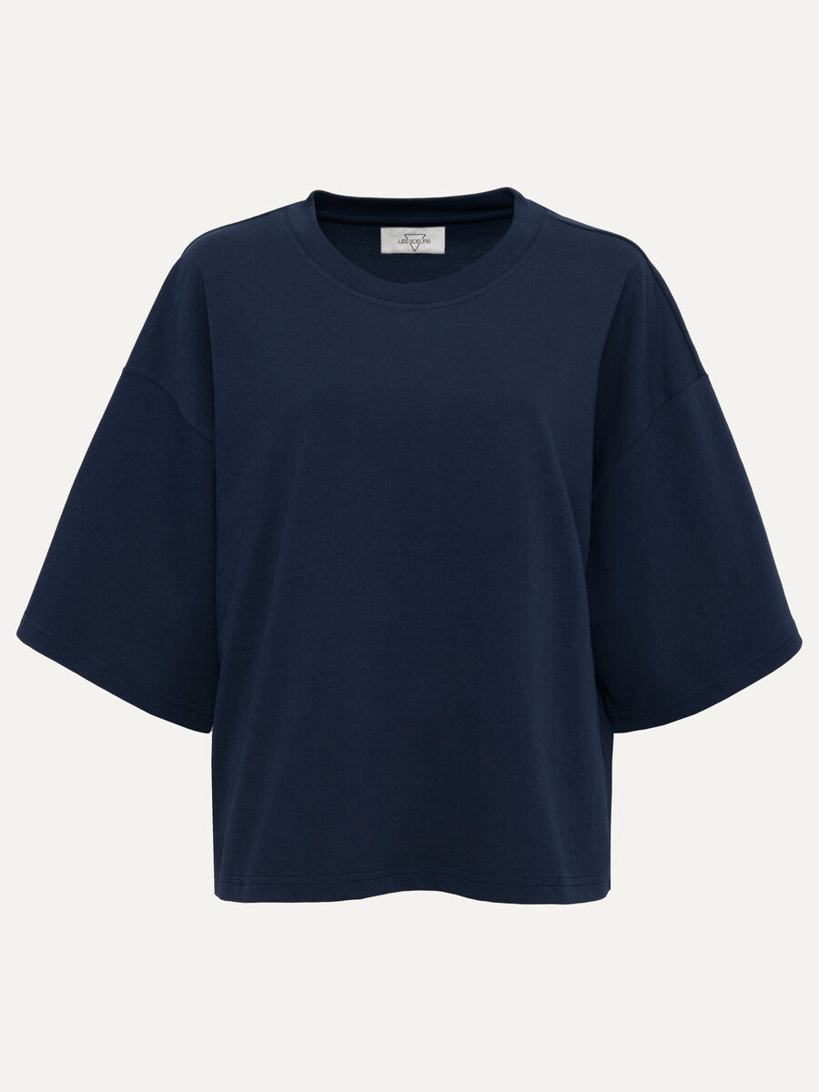 LES SOEURS BOXY TEE TIARA NAVY - S. LABELS