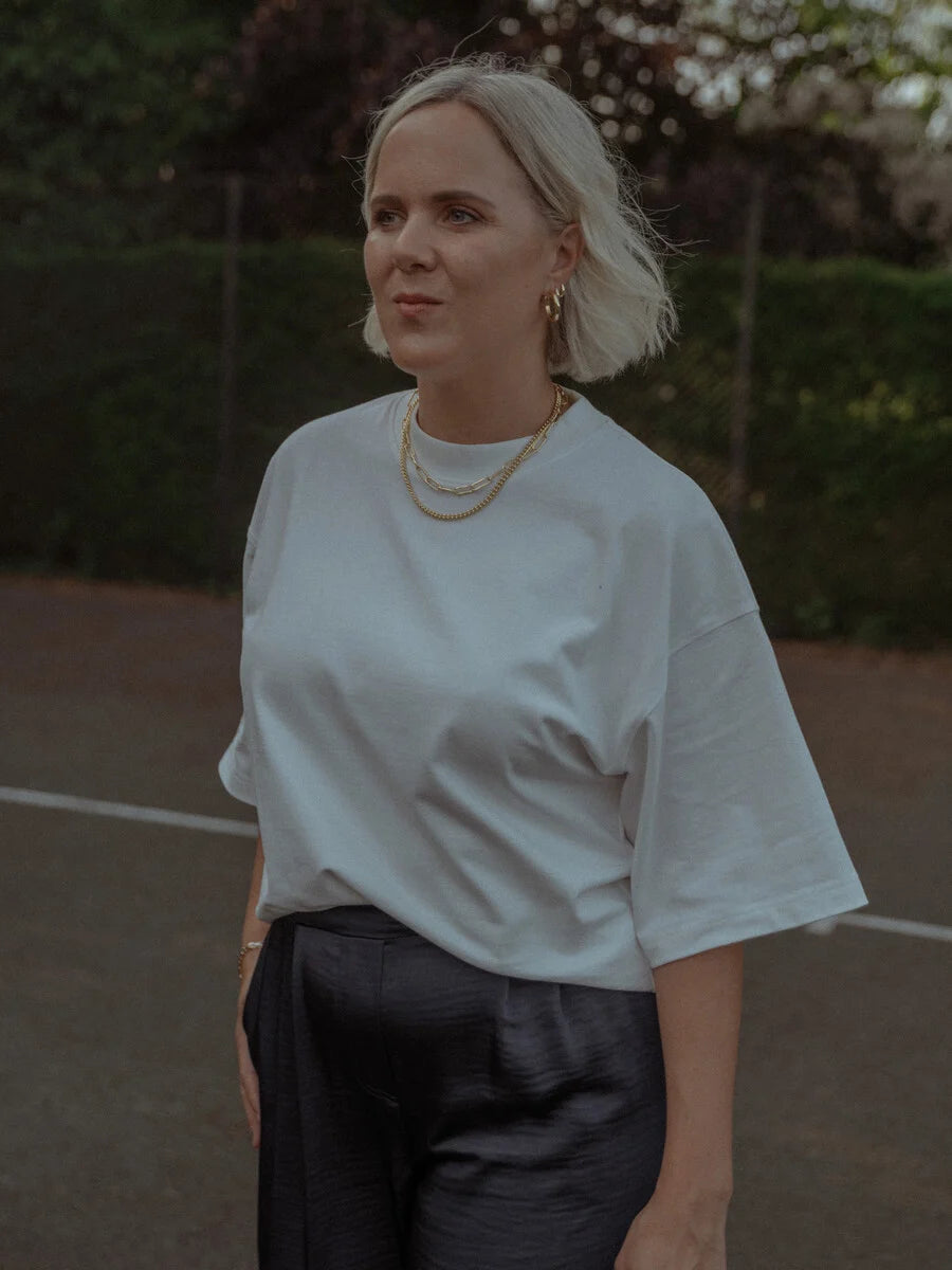 LES SOEURS BOXY TEE TIARA WHITE - S. LABELS