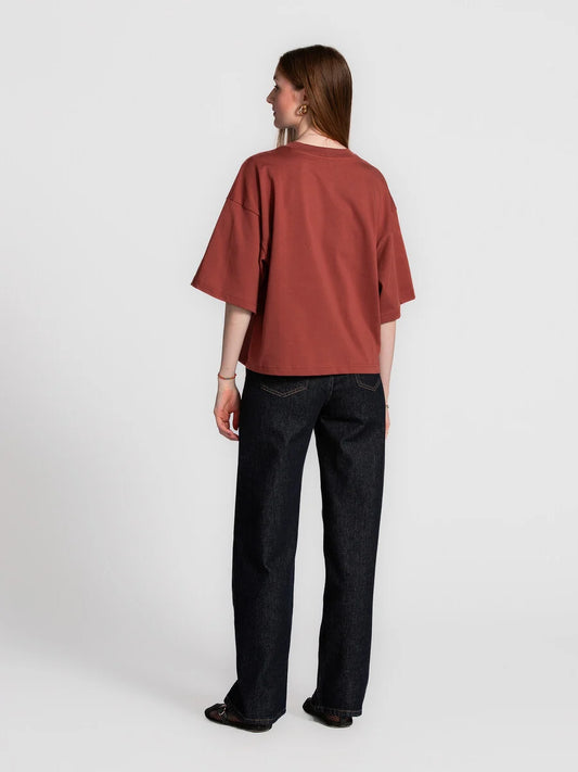 LES SOEURS BOXY TEE TIARA BORDEAUX - S. LABELS
