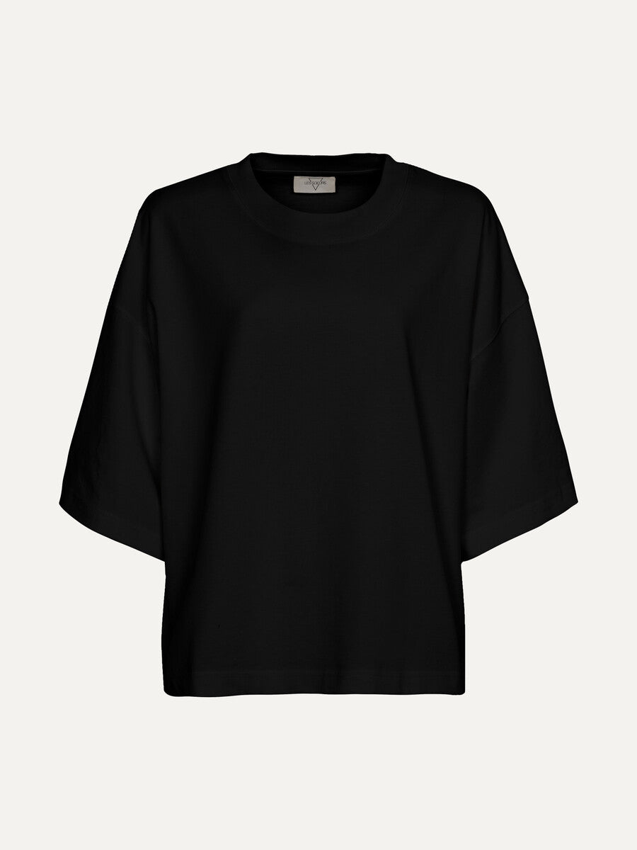 LES SOEURS BOXY TEE TIARA BLACK - S. LABELS