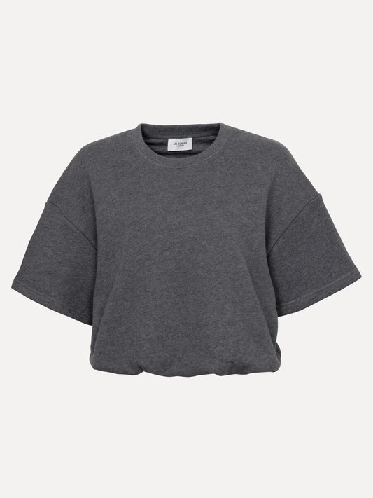 LES SOEURS CROPPED SWEAT LUCIA GREY