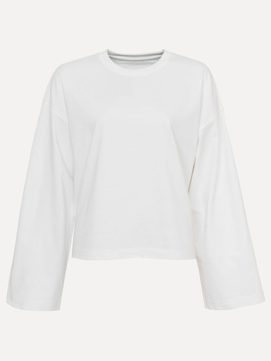 LES SOEURS LANGE MOUW TEE ALINE WHITE - S. LABELS
