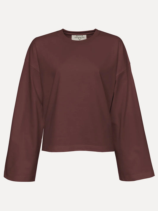 LES SOEURS LANGE MOUW TEE ALINE BORDEAUX - S. LABELS