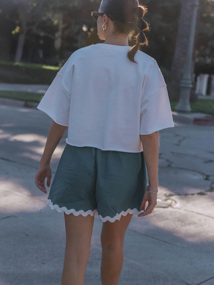 LES SOEURS LUCIA SWEAT TEE WIT - S. LABELS
