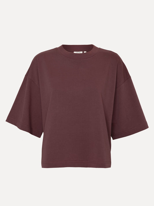 LES SOEURS BOXY TEE TIARA BORDEAUX - S. LABELS