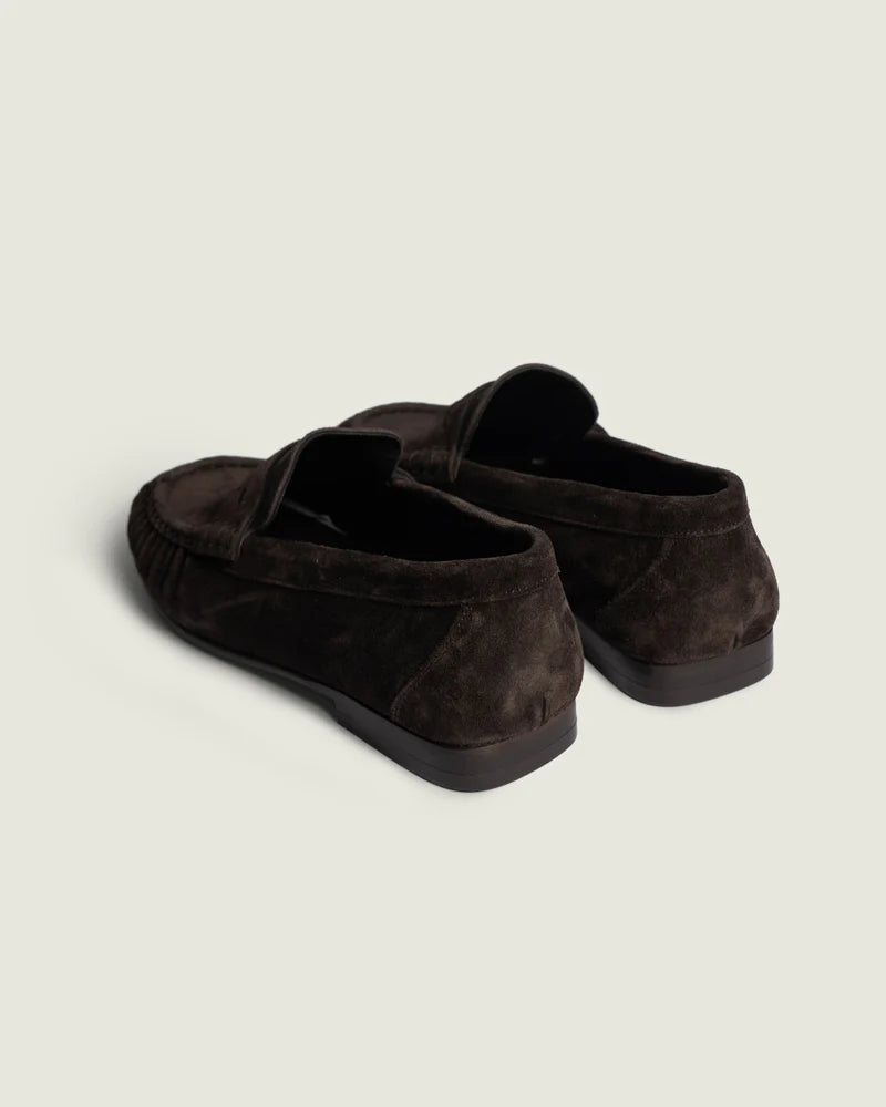 POSA PENNY LOAFER WRINKLE DARK BROWN - S. LABELS