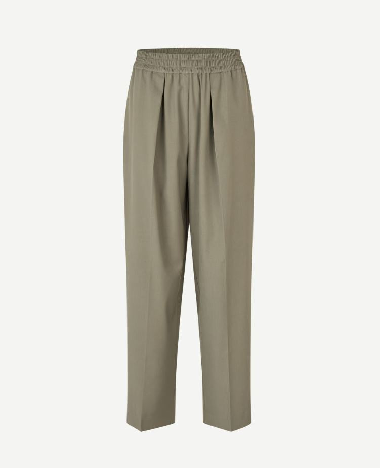 SAMSOE JULIA TROUSERS KAKI GROEN - S. LABELS