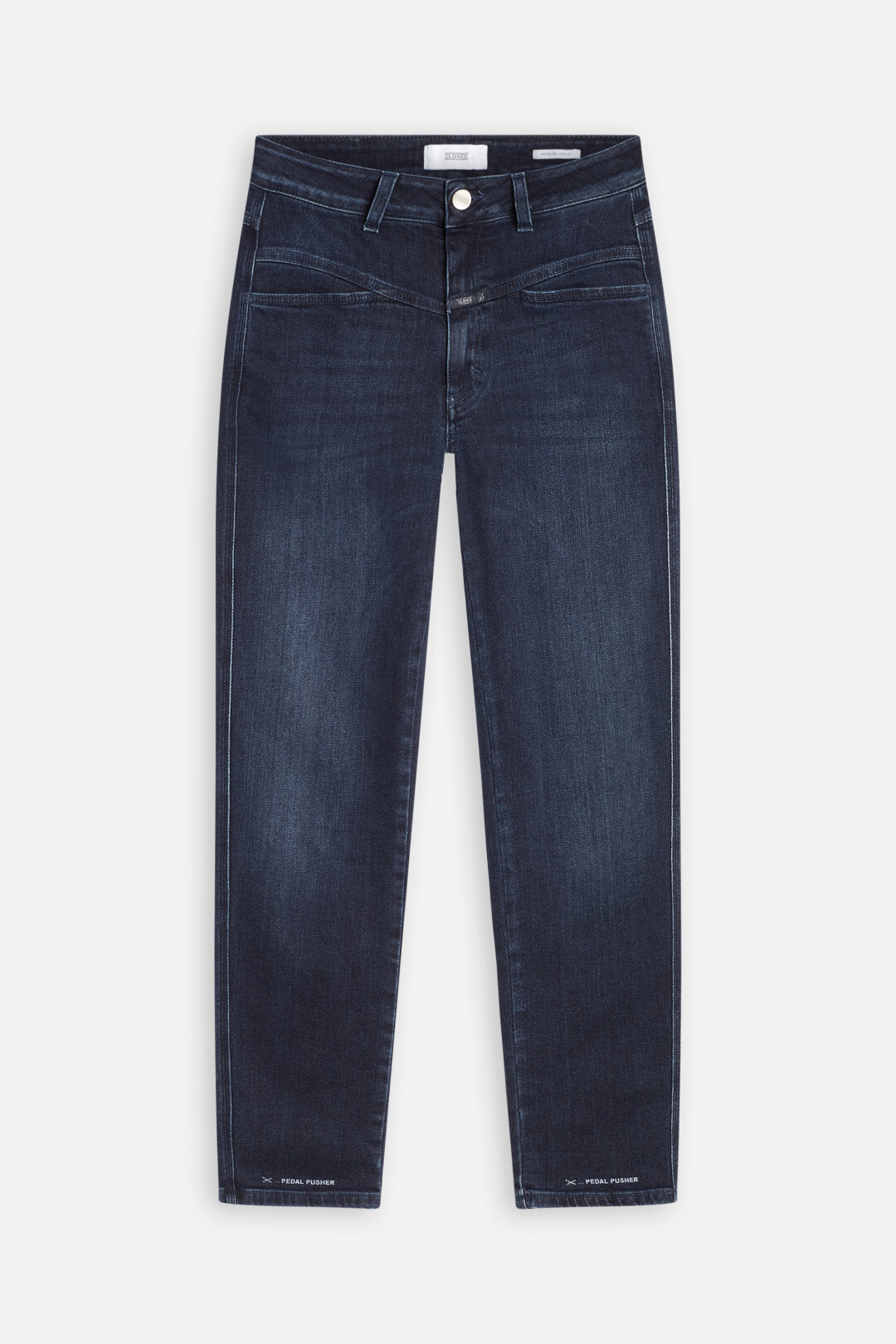 closed pedal star super stretch CLOSED PEDAL PUSHER SUPER STRETCH DEEP BLUE DENIM