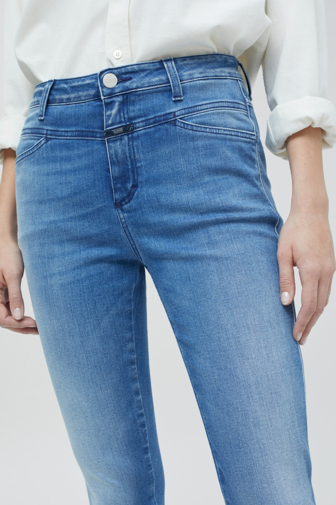 CLOSED SKINNY PUSHER LONG MID BLUE - S. LABELS