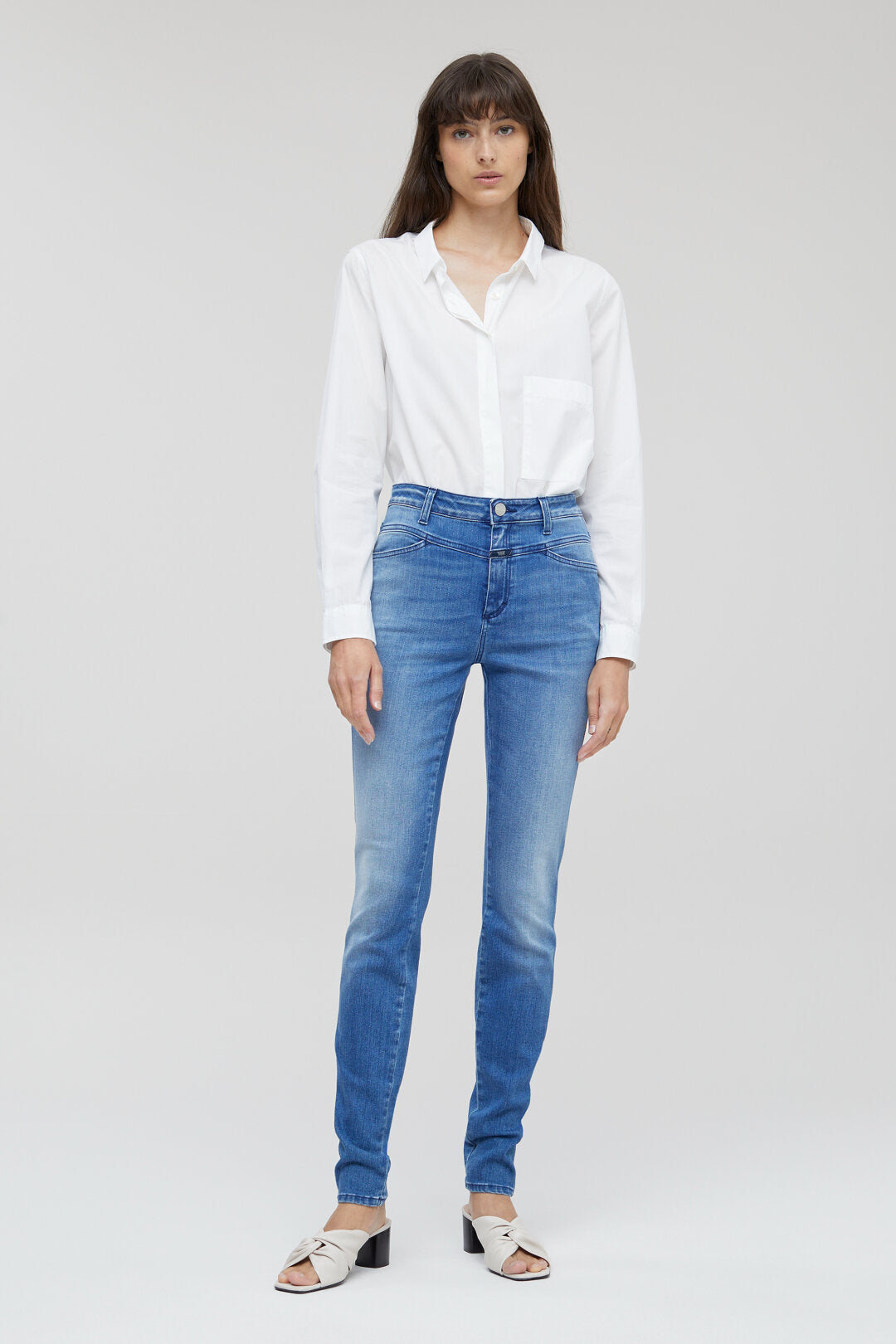 CLOSED SKINNY PUSHER LONG MID BLUE - S. LABELS