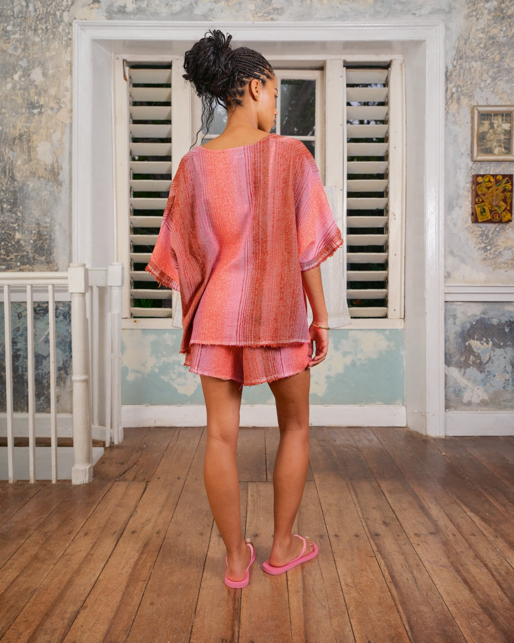 SEA ME HAPPY VENEDA SHORT STRIPED SUNDOWN - S. LABELS