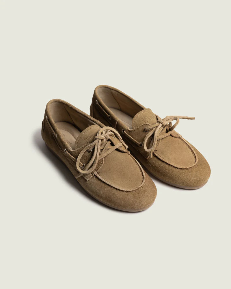 POSA BOAT LOAFER SUEDE TAN - S. LABELS