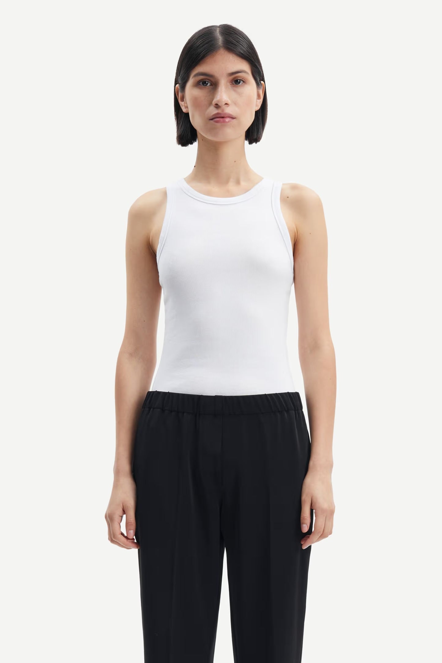 SAMSOE ALEXO TANK WHITE - S. LABELS