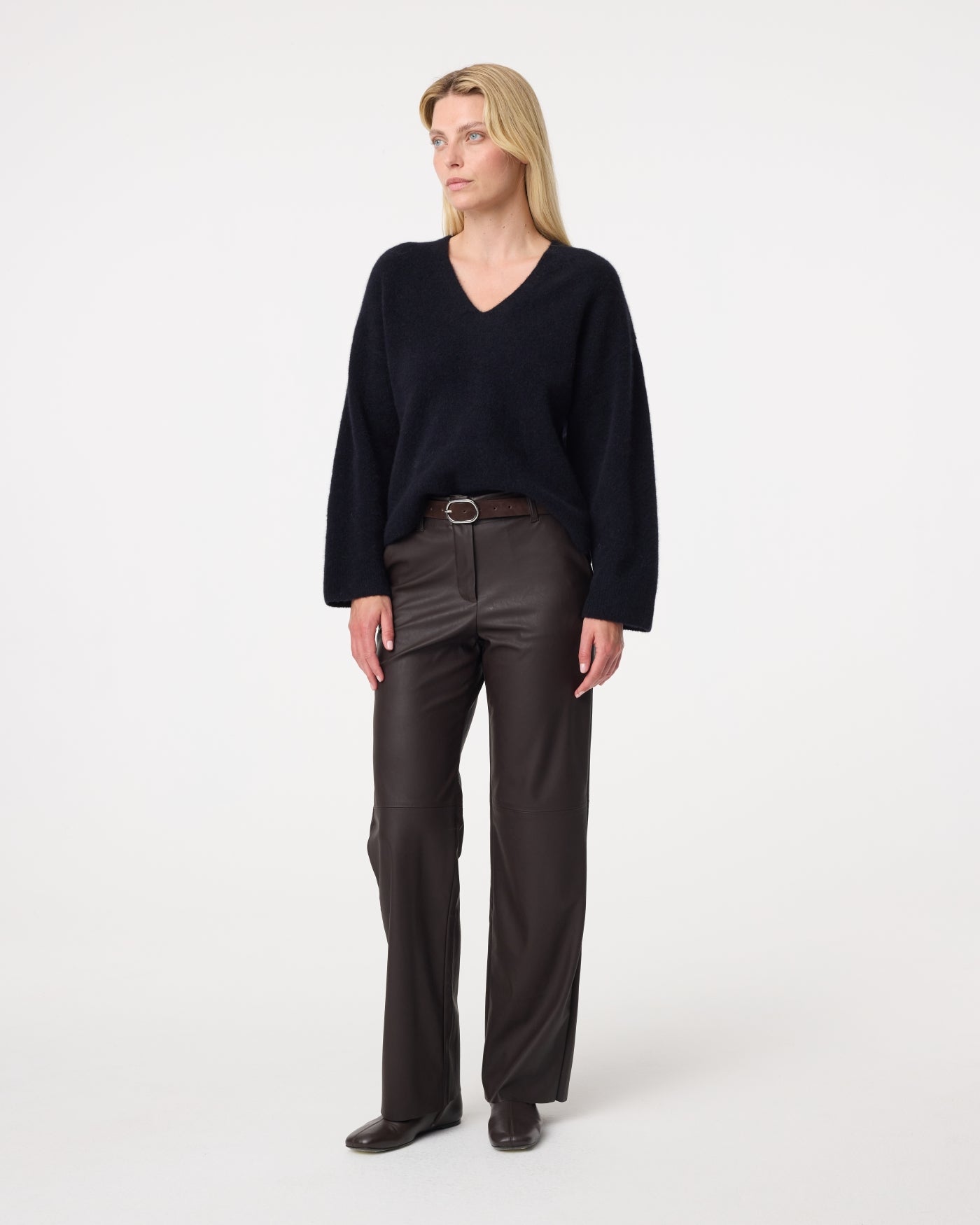KNIT-TED NAOMI PANTS CHOCO