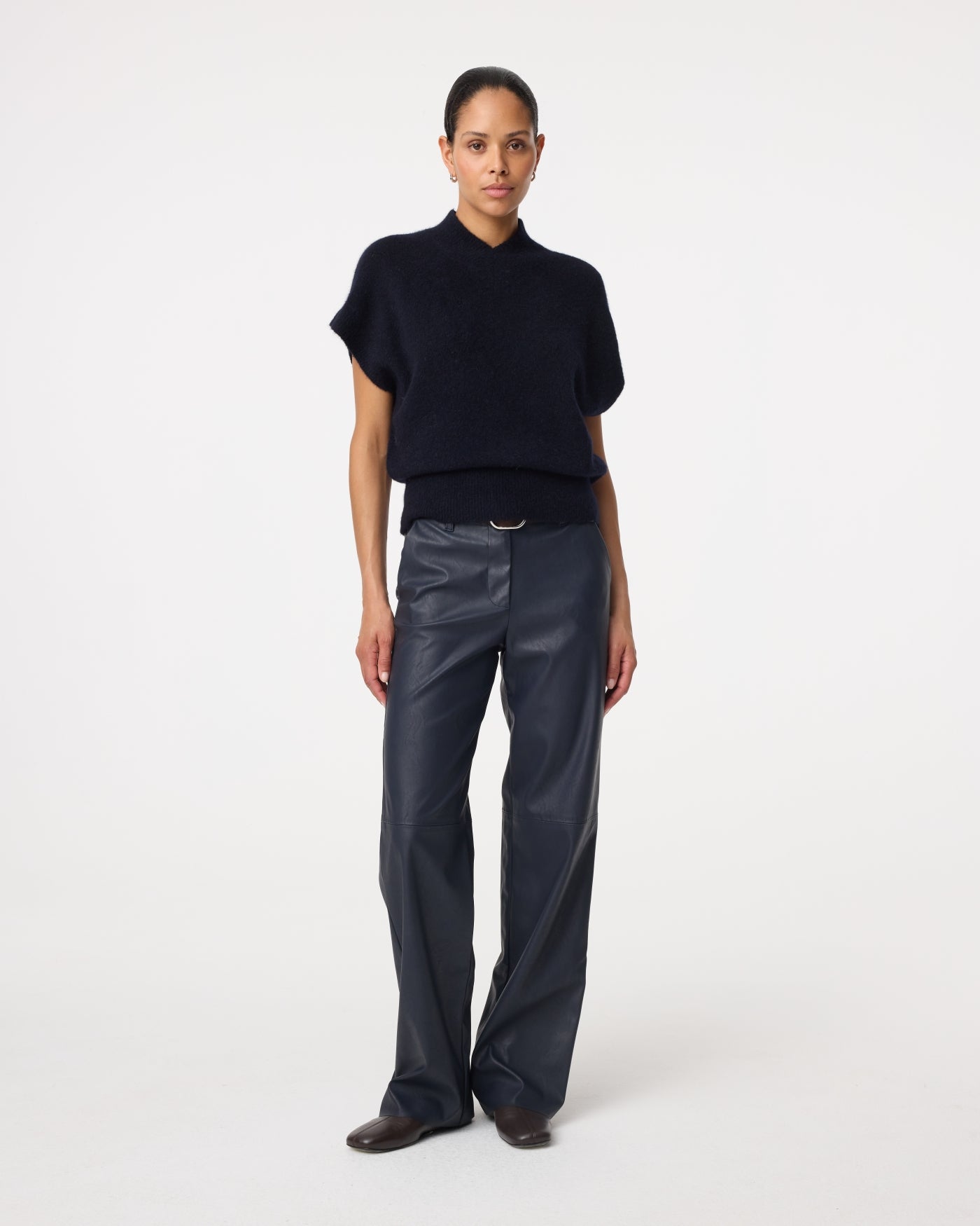 KNIT-TED NAOMI PANTS NIGHT BLUE