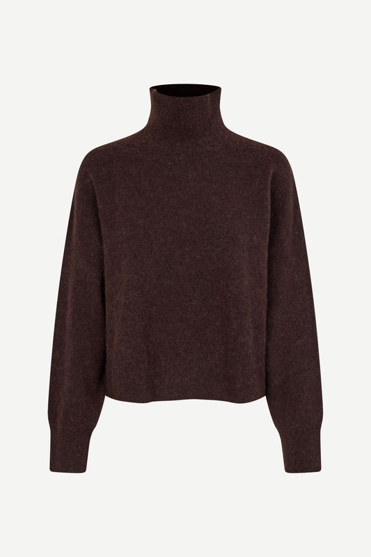 SAMSOE NOLA TURTLENECK BLACK COFFEE