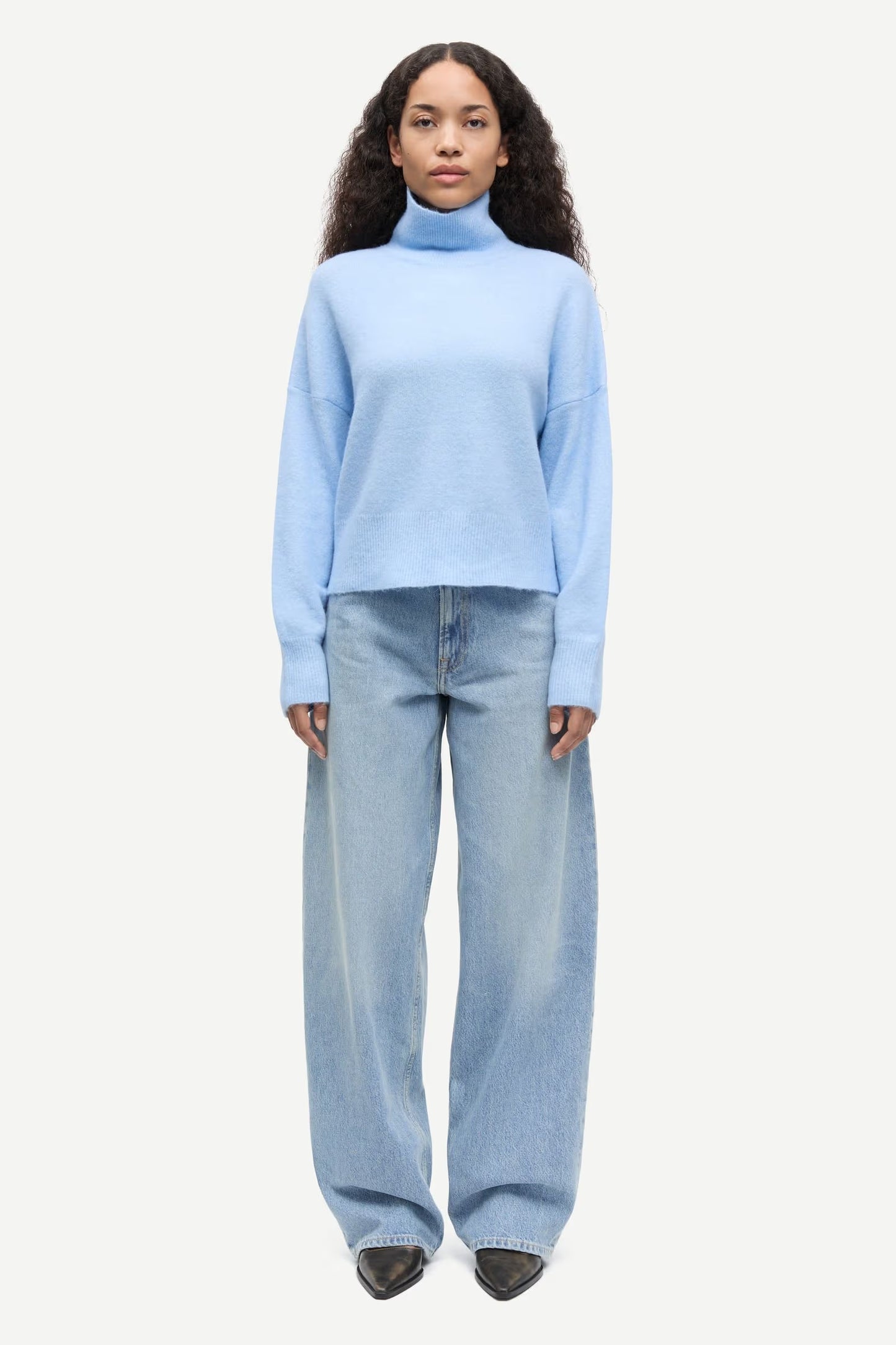 SAMSOE NOLA TURTLENECK BLUE