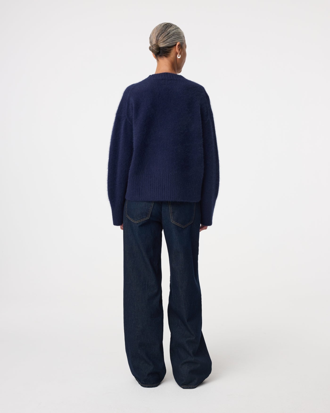 KNIT-TED WOLF PULLOVER NIGHT BLUE