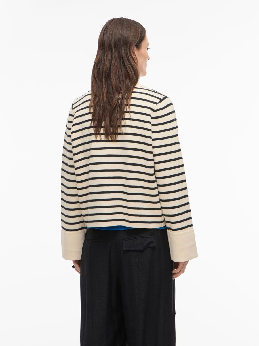ROUGE EDIT STRIPED KNITTED CARDIGAN - S. LABELS