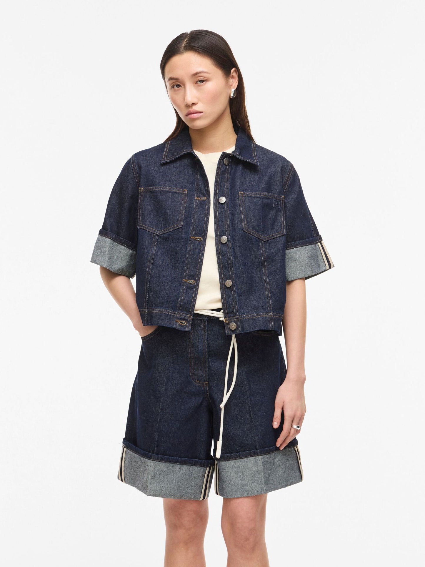 ROUGE EDIT SHORT SLEEVE DENIM SHIRT - S. LABELS