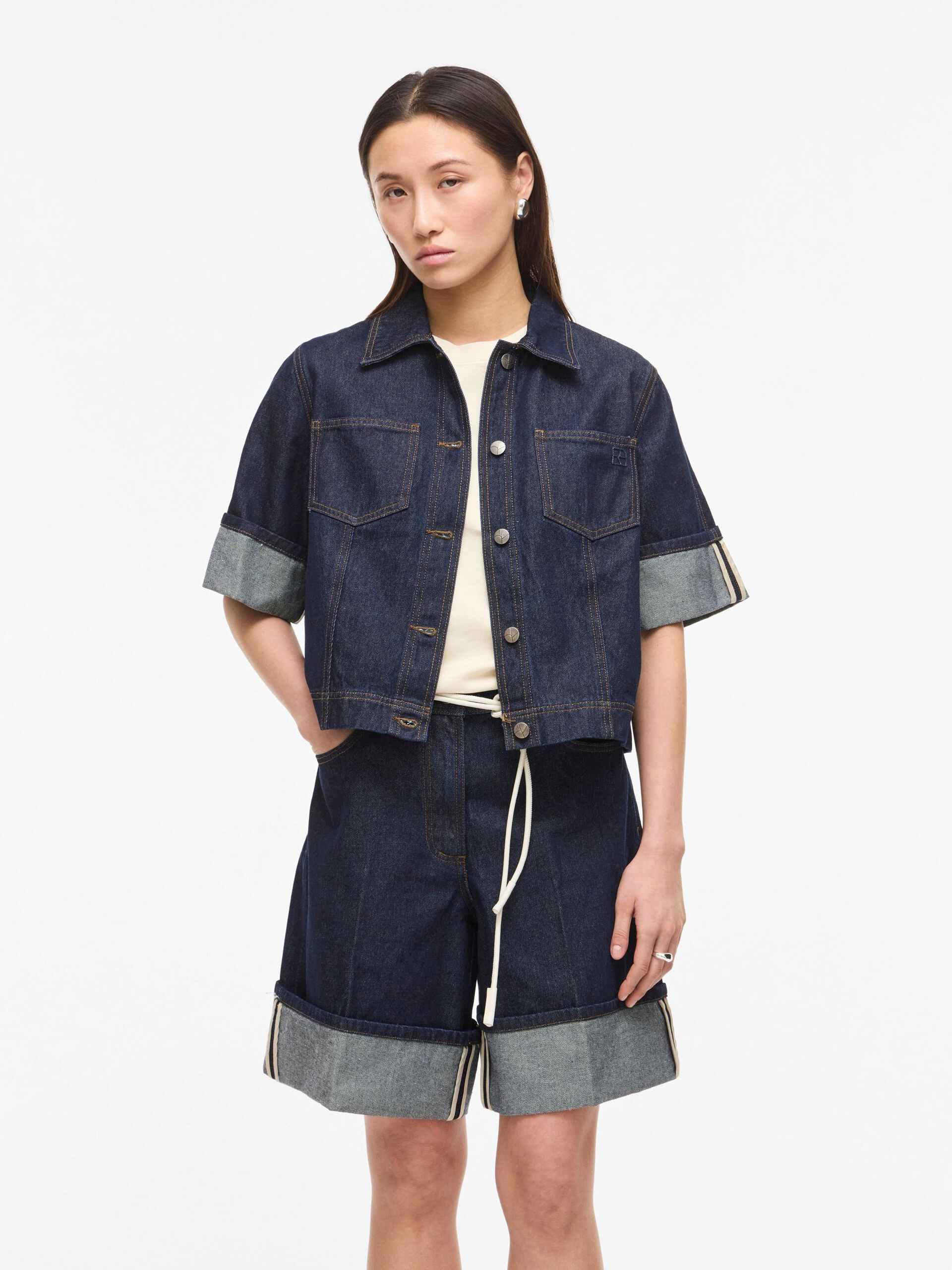 ROUGE EDIT SHORT SLEEVE DENIM SHIRT - S. LABELS