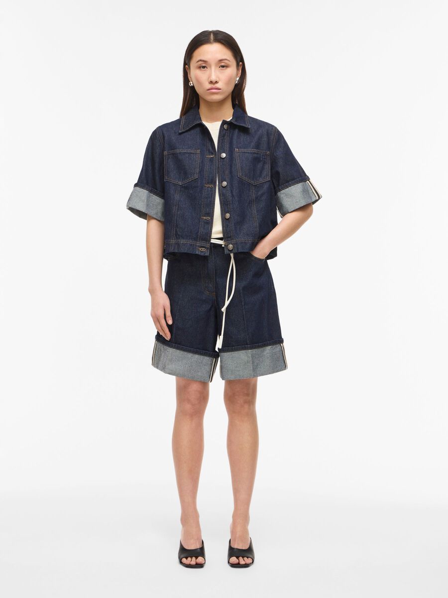 ROUGE EDIT SHORT SLEEVE DENIM SHIRT - S. LABELS