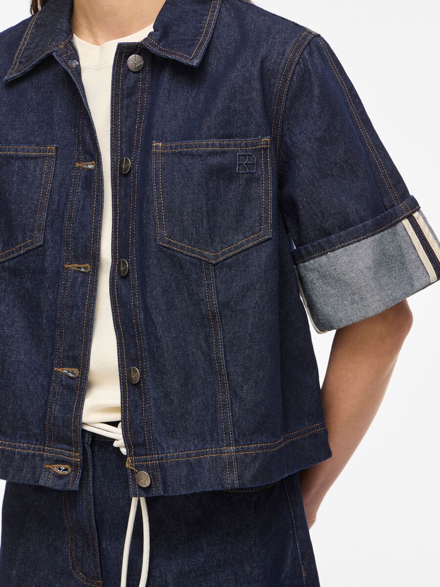 ROUGE EDIT SHORT SLEEVE DENIM SHIRT - S. LABELS