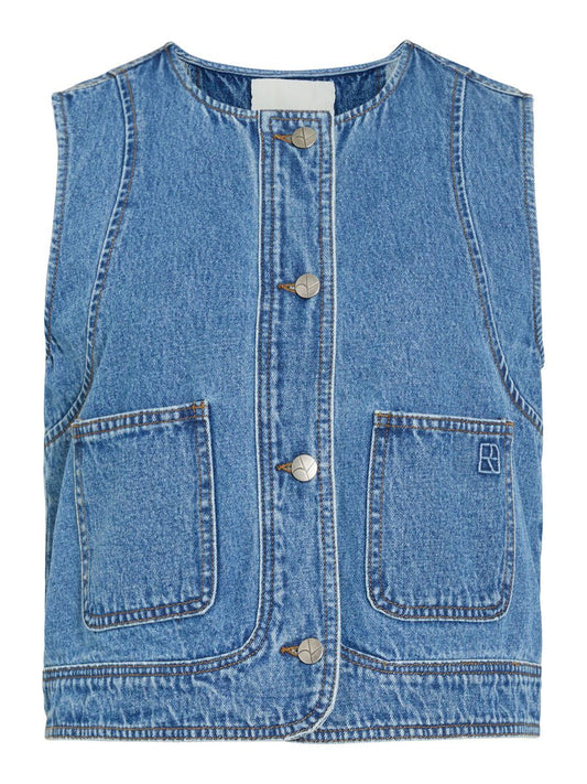 ROUGE EDIT DENIM WAIST COAT DARK BLUE - S. LABELS