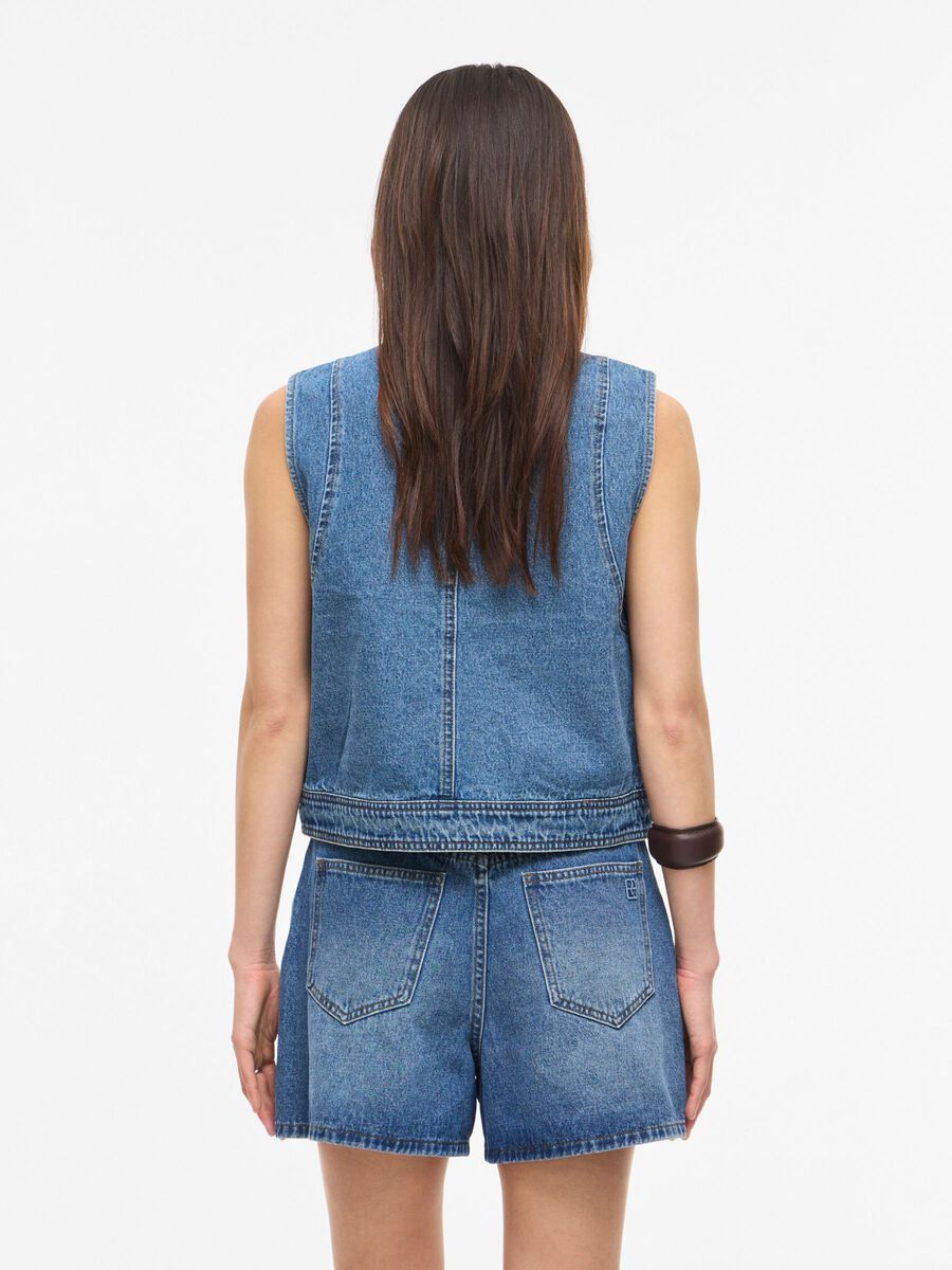 ROUGE EDIT DENIM WAIST COAT DARK BLUE - S. LABELS