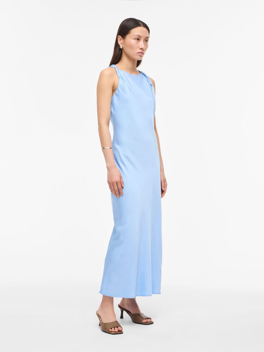ROUGE EDIT SLEEVELESS MIDI DRESS LIGHT BLUE - S. LABELS