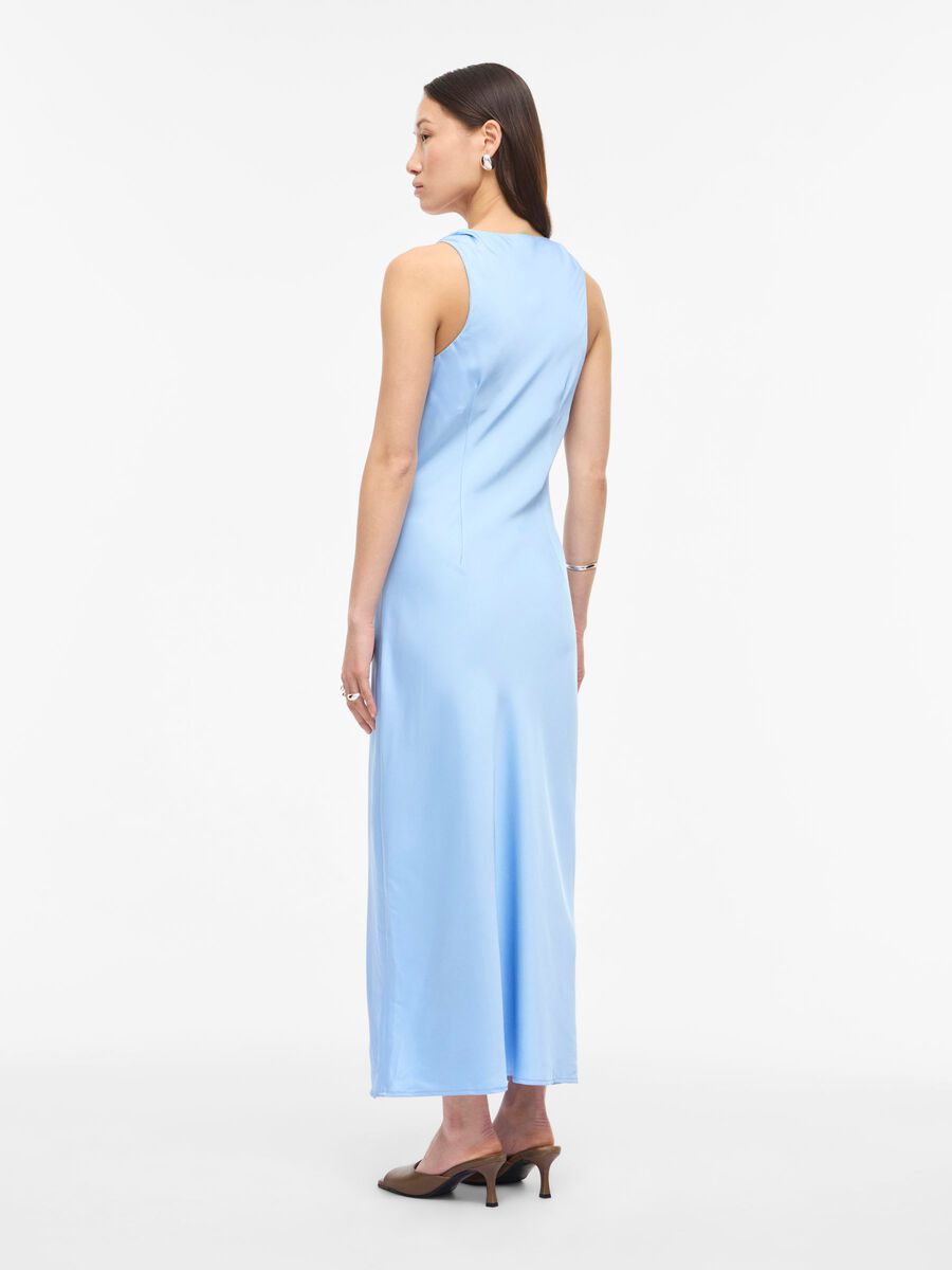 ROUGE EDIT SLEEVELESS MIDI DRESS LIGHT BLUE - S. LABELS