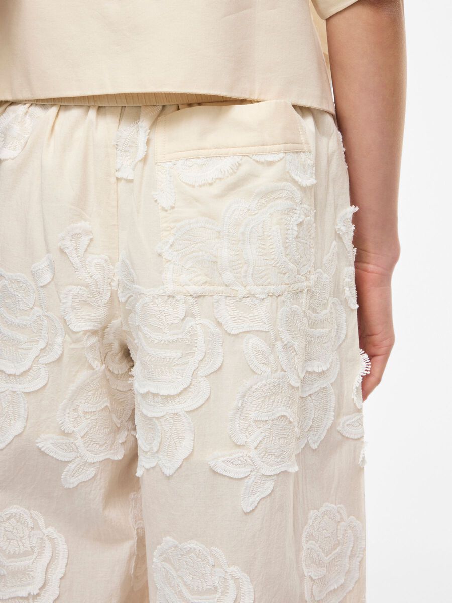 ROUGE EDIT BROEK MET BORDUUR CREAM - S. LABELS