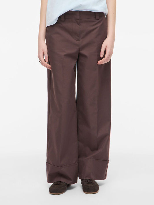 ROUGE EDIT WIDE LEG TROUSERS BROWN
