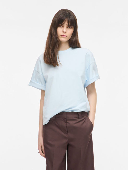 ROUGE EDIT OVERSIZED TEE ICE BLUE