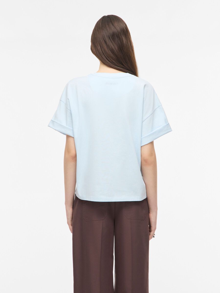 ROUGE EDIT OVERSIZED TEE ICE BLUE