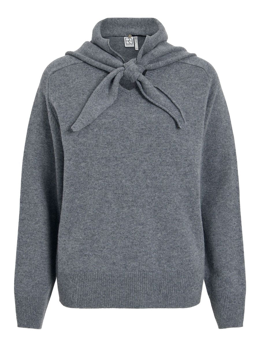 ROUGE EDIT SCARF KNITTED PULLOVER GREY