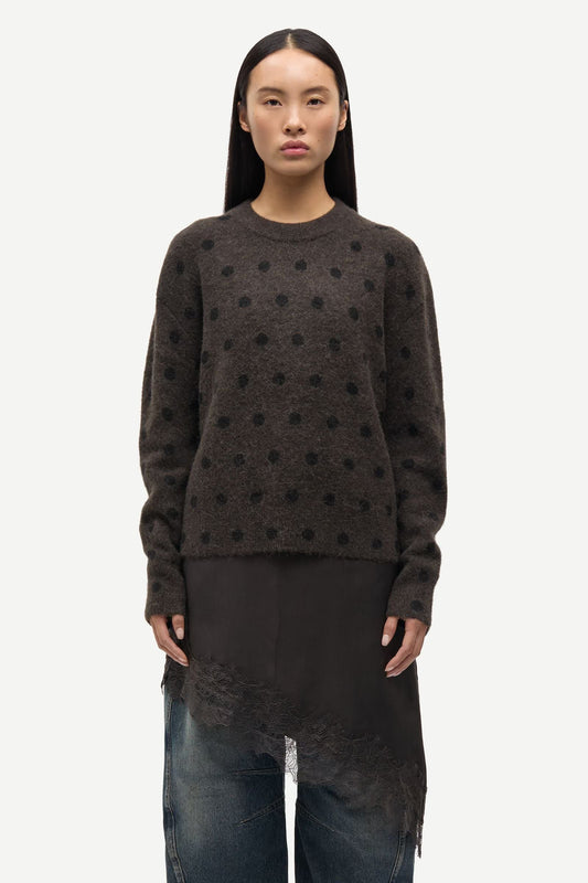 SAMSOE ANOUR SWEATER BRUIN