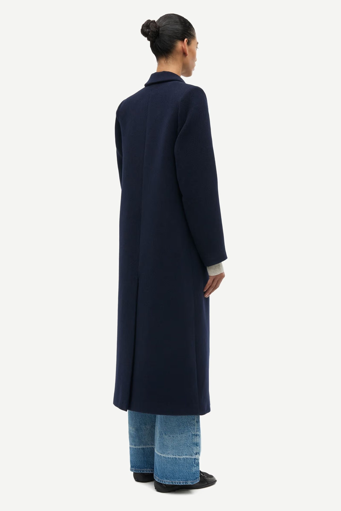SAMSOE FALCON COAT BLAUW