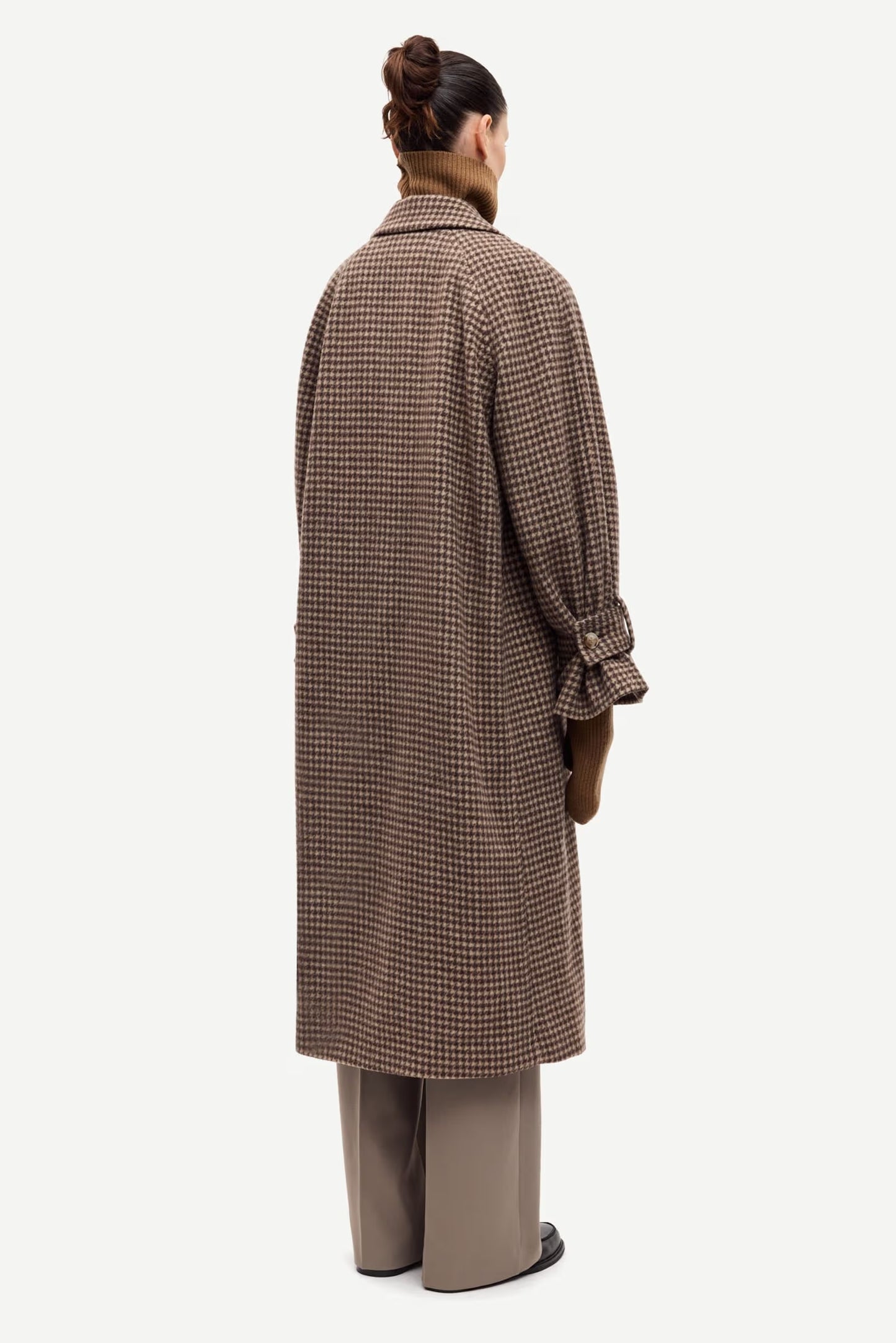 SAMSOE ALMA COAT CHECK