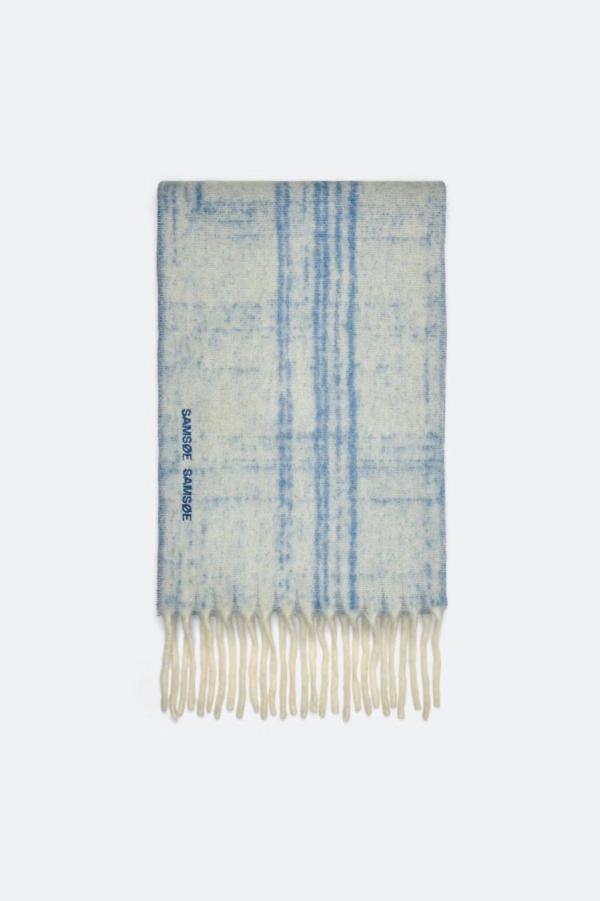 SAMSOE ALEX SCARF BLUE