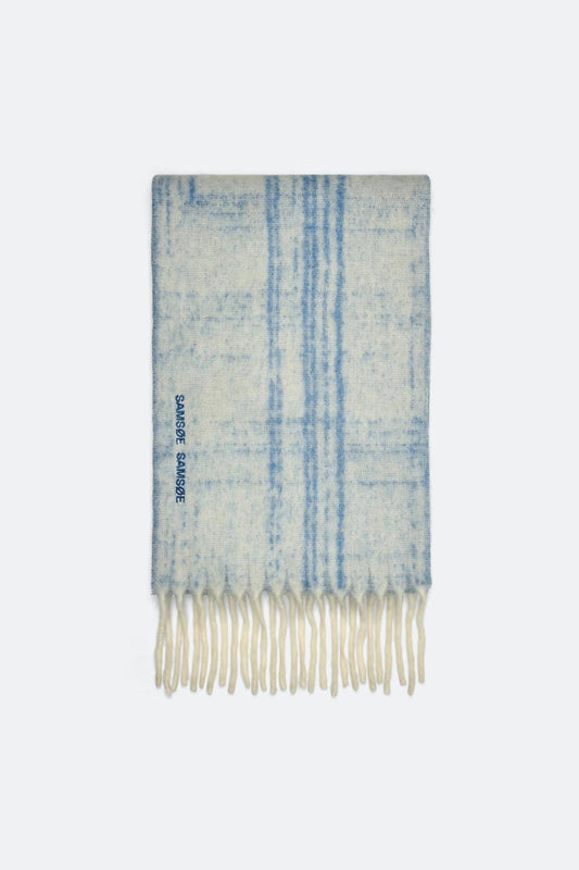 SAMSOE ALEX SCARF BLUE