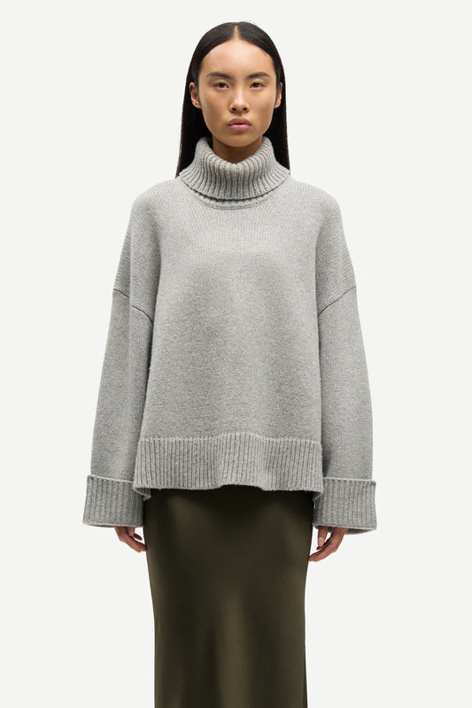 SAMSOE SAKEIKU TURTLENECL GREY