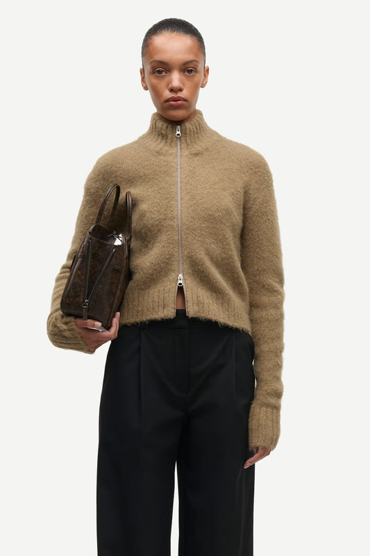 SAMSOE SAJEANNE CARDIGAN ZAND
